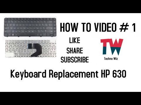 HOW To Video # 1: How to Repair Keyboard | HP 630 630s 431 435 430 Compaq CQ43 CQ57 G4 G6 HP-1000's