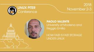 [ENG] Paolo Valente: "How fast is fast storage under Linux?" / #LinuxPiter