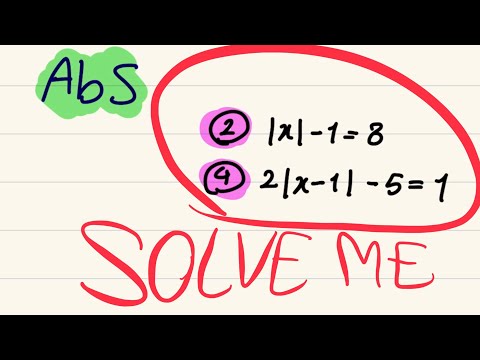 Mastering Absolute Value Equations: A Step-by-Step Examples to Solve Equations With Absolute Value