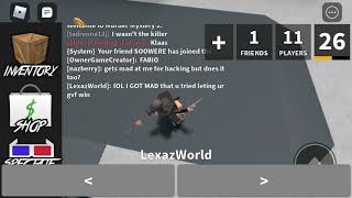 MM2 hacker fails to kill a nub