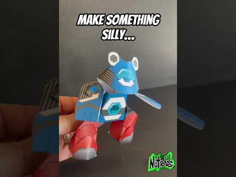 Netroids Mix and Match SIZZLE REEL #3dpapercraft #3dpapertoys