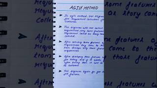 Agile Model or Methodology #shorts #agile #softwaredevelopment #softwareengineering #Software