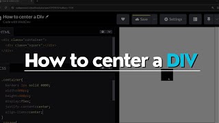 How to Center a Div Using Flexbox - Quick Tutorial