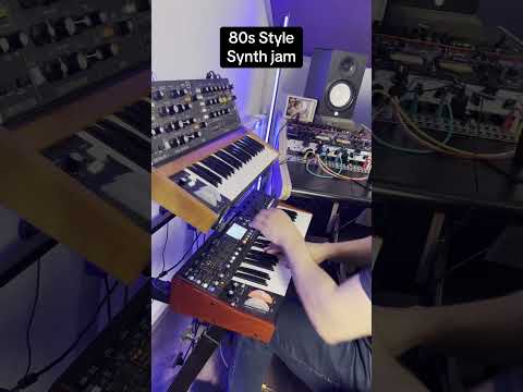 80s style synth jam #synth #synthwave #musicproducer #synthesizer
