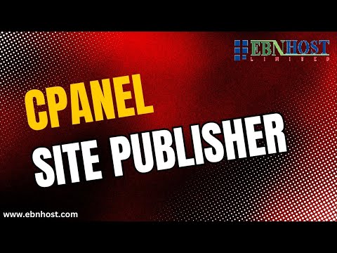 How to use cPanel Site Publisher to create a new website || সিপ্যানেল সাইট পাবলিশার || EBNHOST