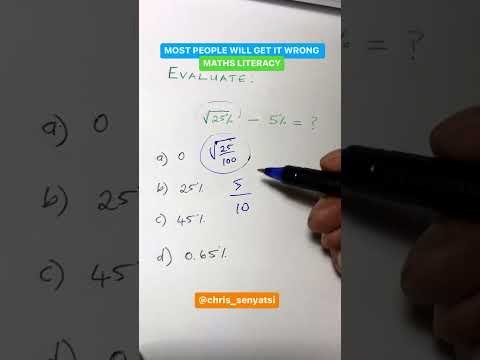 Percentages - maths practice | Mathematics Literacy #mathstutor #mathsquiz # #maths #shorts