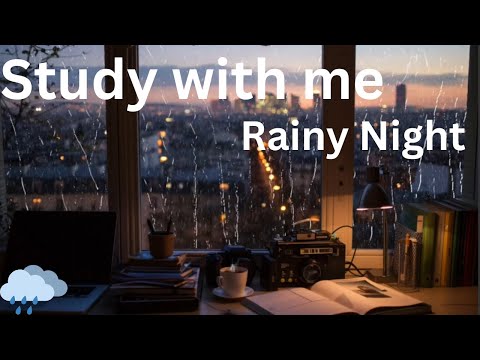 1 Hour Rain Study With Me 🌧️ | Cozy Rain Ambience, Calm Music & Deep Focus for Productivity