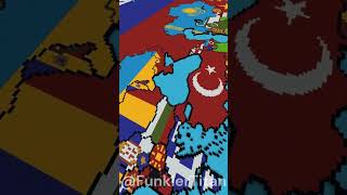 World Flag Map In Minecraft #worldgeography #worldmap #world #geography #mapping #minecraft