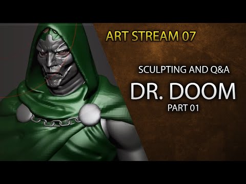 ArtStream 07 - Chat and Sketching - Dr.Doom Part 01