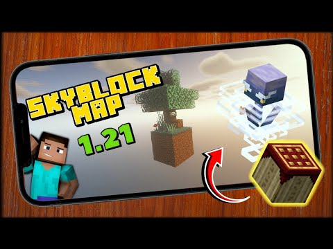 How To Download SKYBLOCK MAP In Pojavlauncher | Minecraft v1.21 | Java Edition
