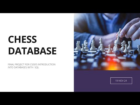 SQL Database for Chess Game Analysis – CS50 Final Project