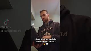 Behind the scenes of a website for a nail salon #webdesign #webinspiration #webdevelopment