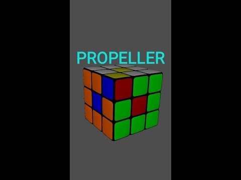 PROPELLER Pattern On Rubik's Cube #youtubeshorts