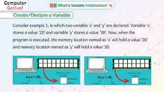 What is Variable Initialization?|𝐂𝐡 07 |Computer Genius |𝐂𝐥𝐚𝐬𝐬 6