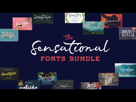 The Sensational Fonts Bundle - 99% OFF