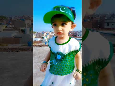 Pakistan Pakistan Mera Eman Pakistan 🇵🇰💚 14 August Baby Frock Design #14august #kidsshorts