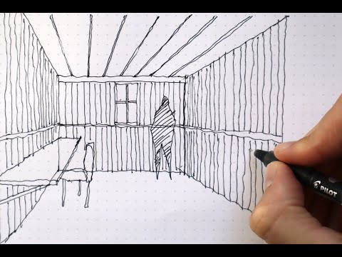 How I Draw an Interior Perspective
