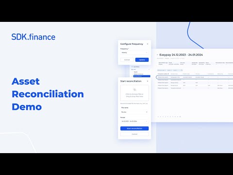SDK.finance | Asset Reconciliation Demo: How System Liquidity and Bank Balances Are Matched
