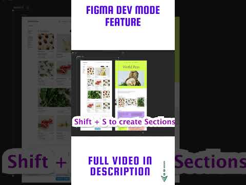 How to Create Sections in Figma|Figma Dev Mode Tutorial