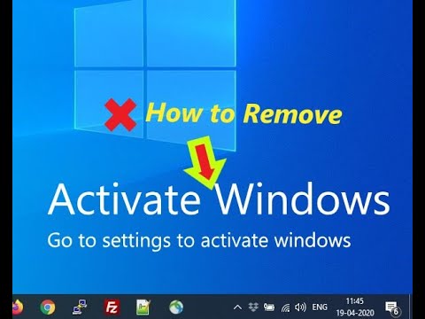 How to remove Activate Windows 10 watermark permanently in 2 minute | learning video step by step