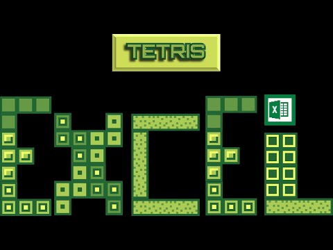 Pixel Art in Excel: Recreating Tetris for the Game Boy using Excel formulas