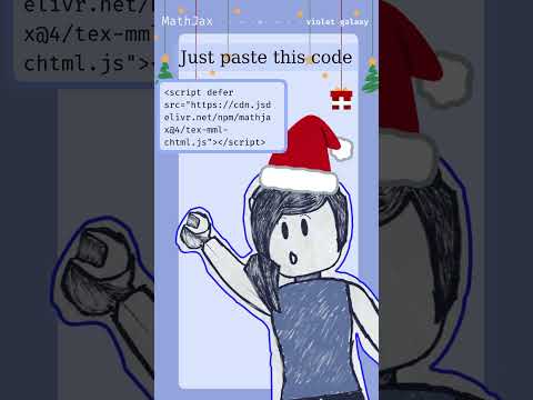 Writing pretty math in HTML