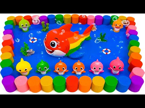 DIY Kinetic Sand 🐠🌈 How To Make Kinetic Sand Rainbow Fish With Color Box Cutting ASMR