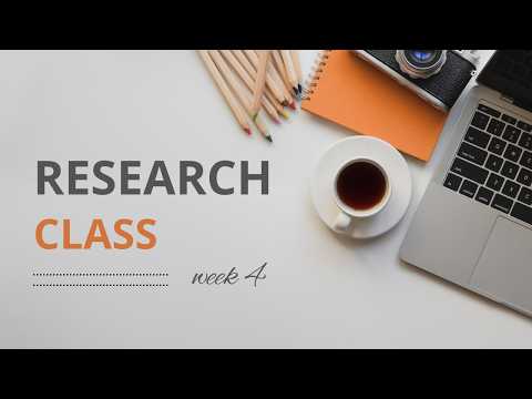 Research Class week 4 (Part 1)