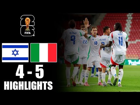 Israel vs Italy  | All Goals & Highlights 2025 | Euro Qualifiers