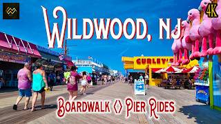 Wildwood New Jersey Boardwalk and Morey's Piers 2025