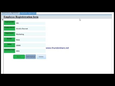 Microsoft Access using create navigation each other.