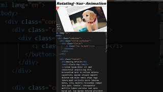 💻✨ Spinning through code! Watch how a click creates this rotating nav animation. 🔄🖱️ #WebDev 🚀