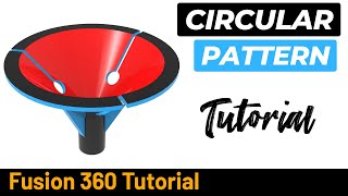 Autodesk Fusion 360 Tutorial 316 - Circular Patter and Plane at Angle