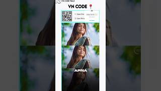 Qr Code Video Editing In Vn App | Vn Qr Code Reels Video Editing | Vn App #edit #trendingreels