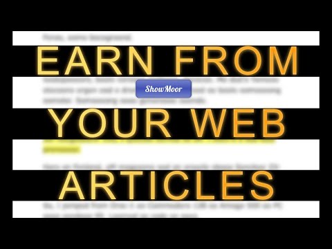How to Earn from Your Web Articles - The New Way
