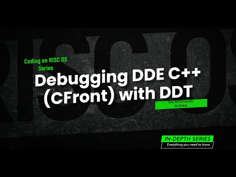 Debugging CFront C++ on RISC OS with Acorn / ROOL DDE DDT