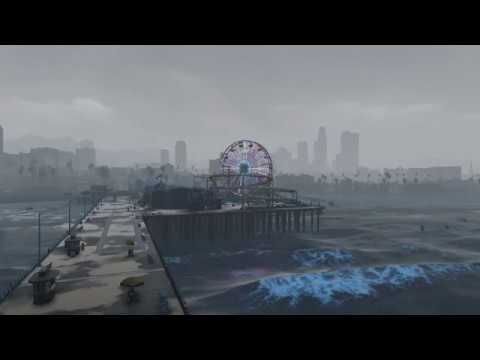 GTA 5 amusement park and city live wallpaper (4k UHD GTA V time lapse)