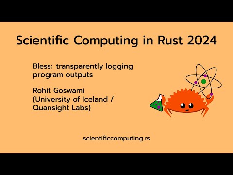 Rohit Goswami - Bless: transparently logging program outputs