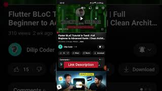 Flutter Bloc Tutorial #shorts #flutter #blocbuilder #Bloc #dilipcoder #dart  #fluttertutorial #getx