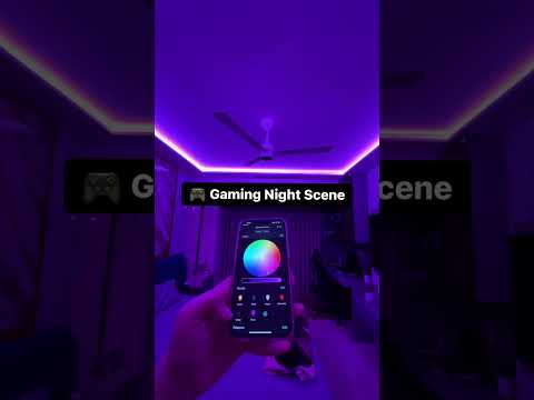 Transform your house into a party scene in just one click 👆#homeautomation #partyscene #scenes