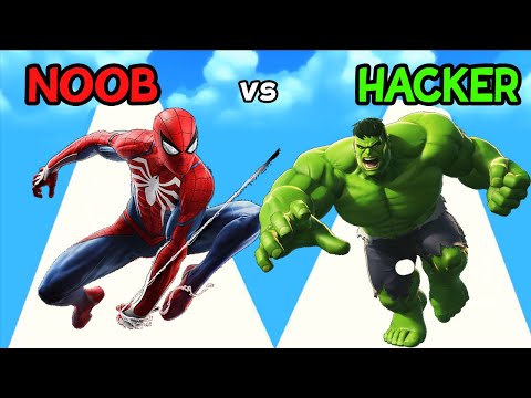 NOOB vs PRO vs HACKER in Mashup Heroes