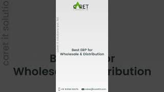 Manage your wholesale distribution with Odoo ERP software | Caret IT
