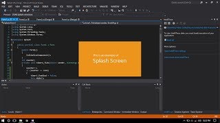 C# Splash Screen | Timer