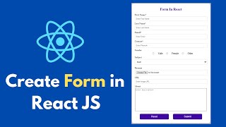 Create a Complete Form using React JS | React Forms