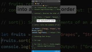 Javascript Array Method sort()  #coding #programming  #javascriptdev #javascript