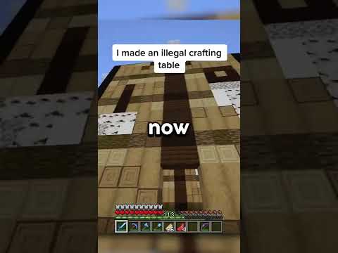 I made an illegal crafting table