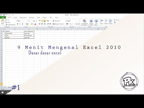 9 Menit Mengenal Microsoft Excel 2010 || Dasar dasar Excel || #1