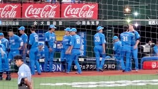 今日バースデーの平沼翔太による「ぷるぷるマキノン」【西武vs楽天】2023/8/16 メンバー表交換→ハイタッチ→ぷるぷる
