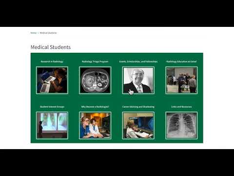 Making a radiology student website