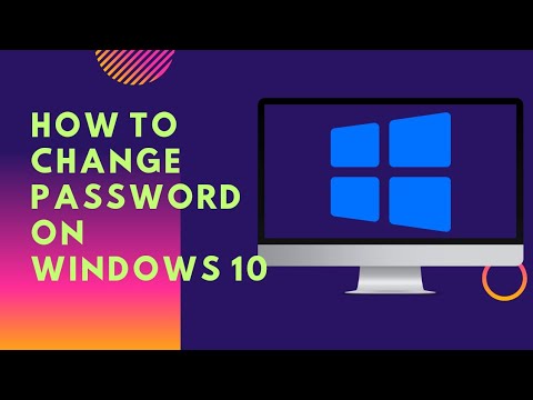 HOW TO CHANGE PASSWORD ON WINDOWS 10